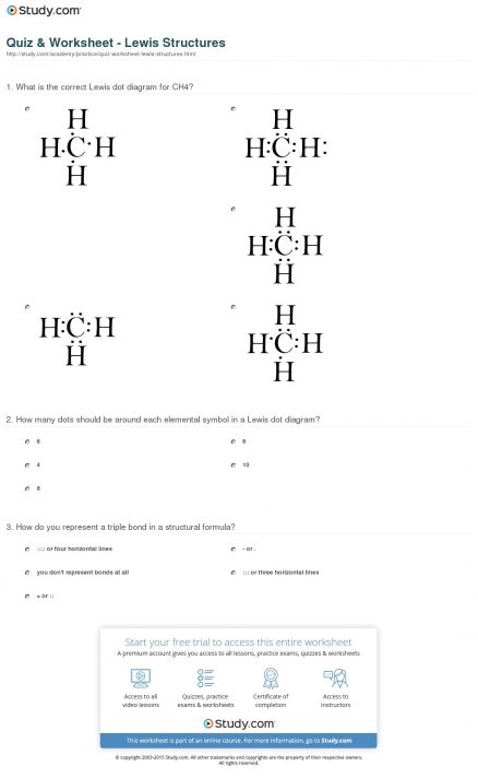 Lewis Dot Diagram Worksheet Answers Diagrams Chem Chemical Bonding