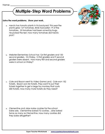 Multiplication Word Problems 3rd Grade Worksheets â Giallomusica