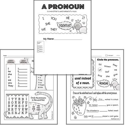 Free Pronouns Worksheets