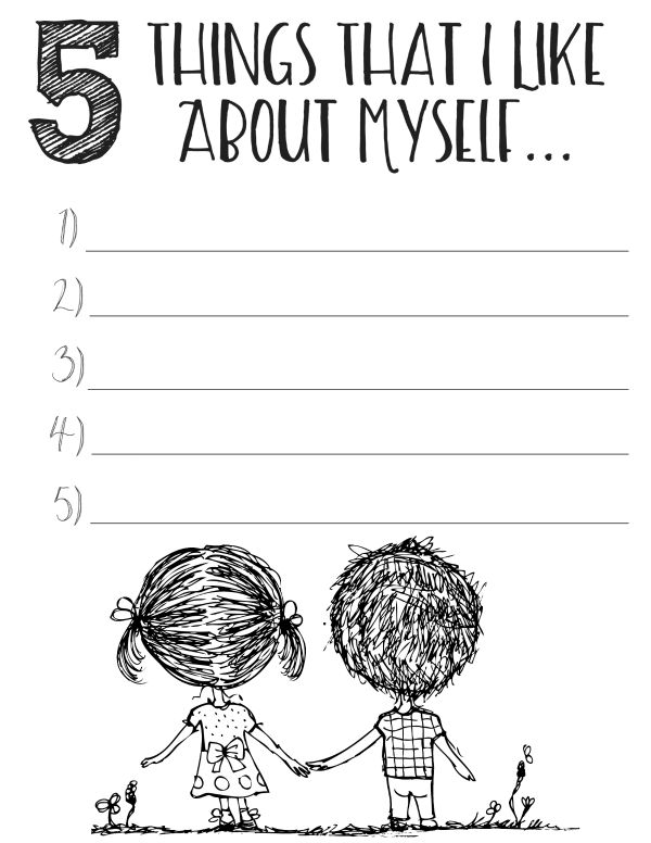 30 Self Esteem Worksheets To Print