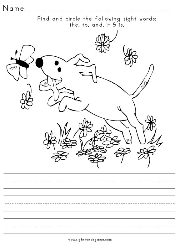 Free Sight Word Worksheets And Printables