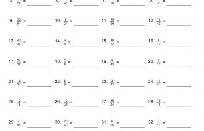 Simplest Form Worksheet Math Properties Worksheet