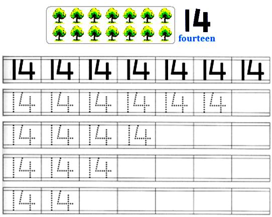 Worksheet On Number 14