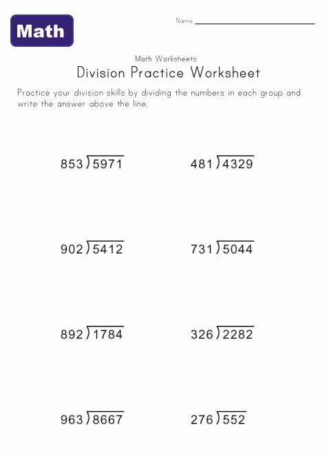 Long Division Practice