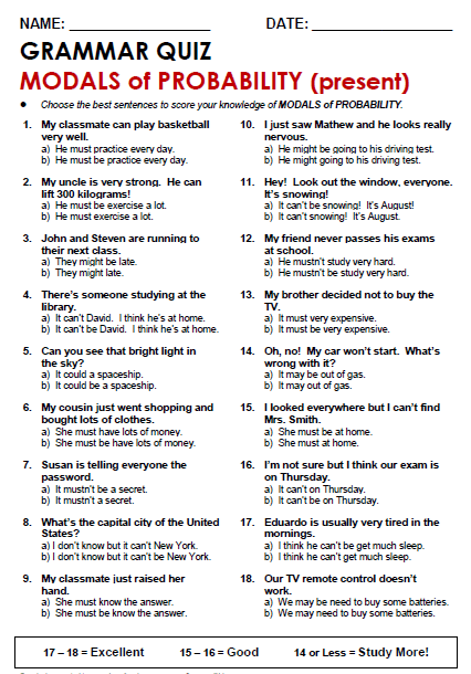 Modals Of Probability