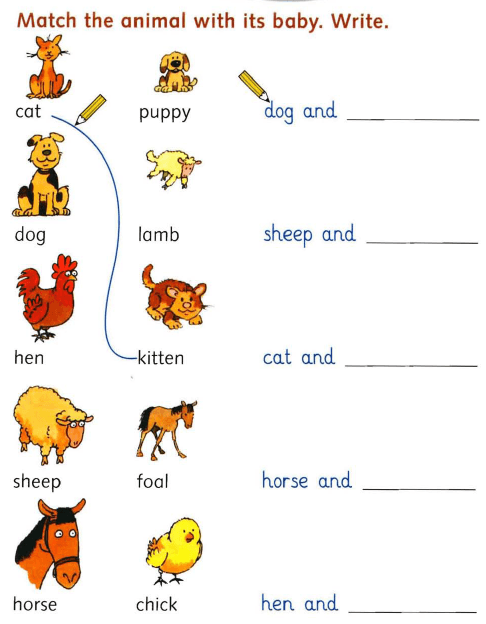 Animals And Their Babies Worksheet 23 Worksheet | Free Worksheets Samples
