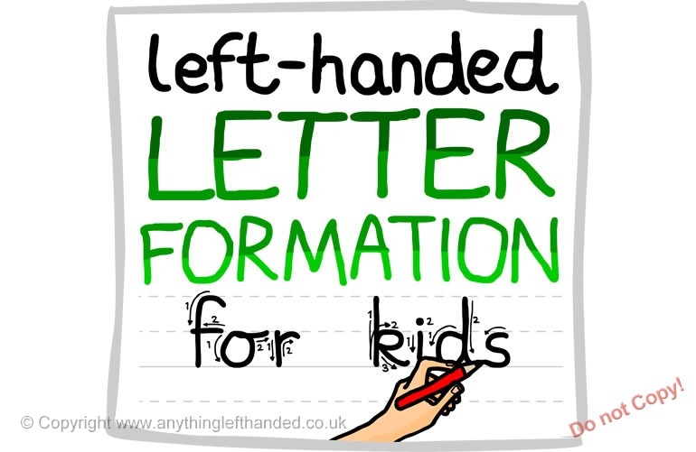 Left Handed Letter Formation Guide (download)