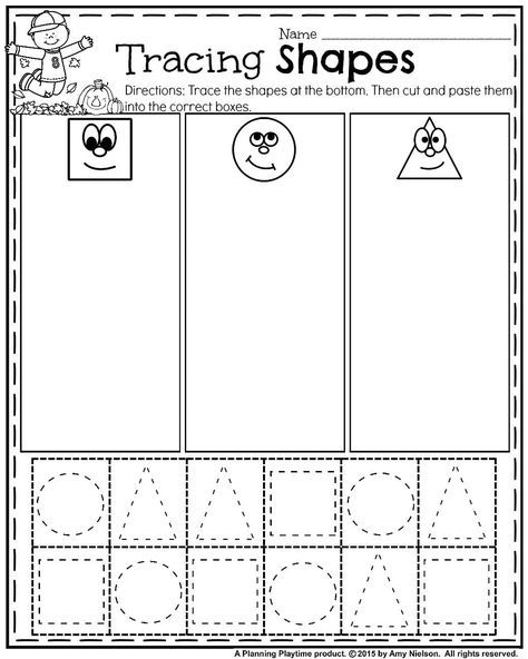 October Preschool Worksheets
