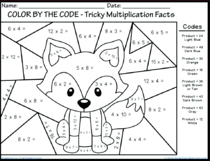 Addition Coloring Worksheets For First Grade Pages Free High