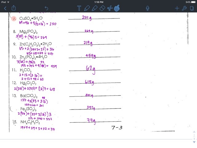 Liakeenerchemistry   Gram Formula Mass Worksheet