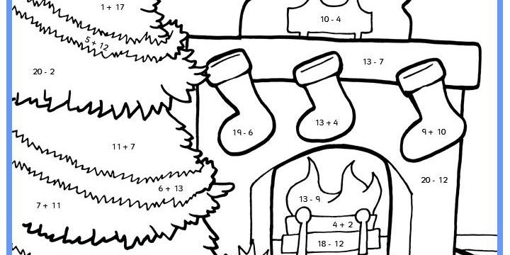 Christmas Colour By Numbers Maths