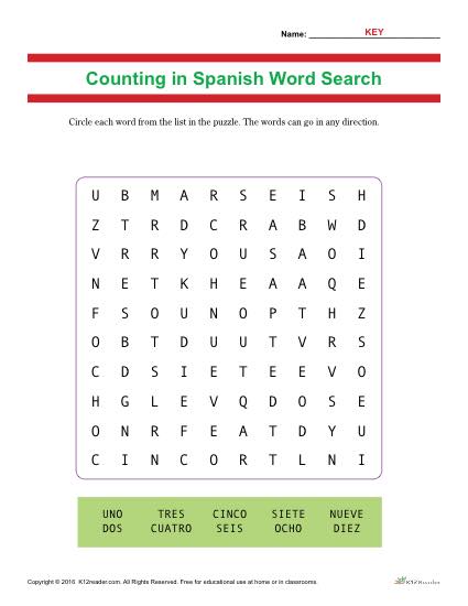 Spanish Counting Worksheets Spanish Counting Worksheets