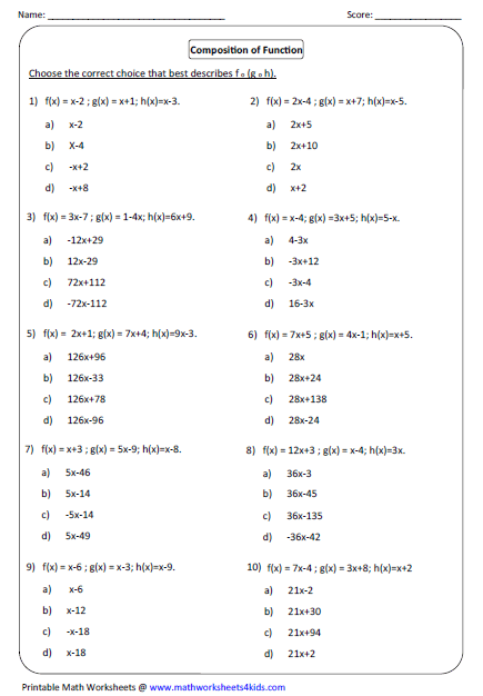 Composition Of 3 Functions