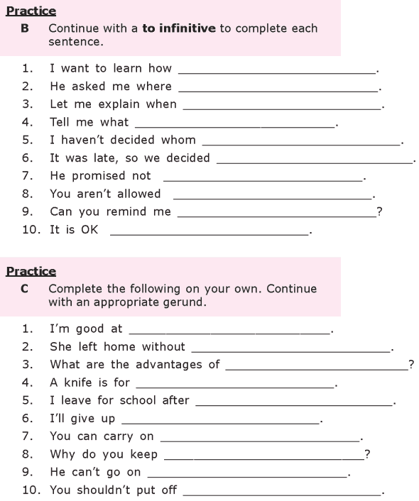 Grade 8 Grammar Lesson 30 To Infinitive And Gerund