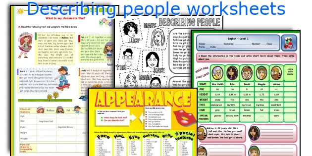 People worksheets. Appearance Worksheets. Describing people Worksheets 4 класс. Describing people Worksheets Vocabulary. Appearance Worksheets 7 класс.