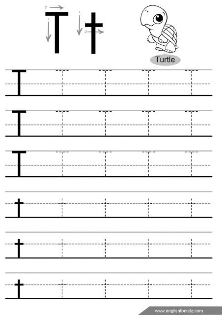 Letter T Tracing Worksheet, Tracing Letters Worksheets