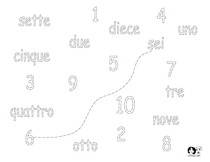 Easy French Worksheets Numbers For Italian Kids Graphic Design