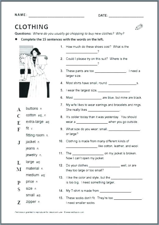English Learning Worksheets For Beginners