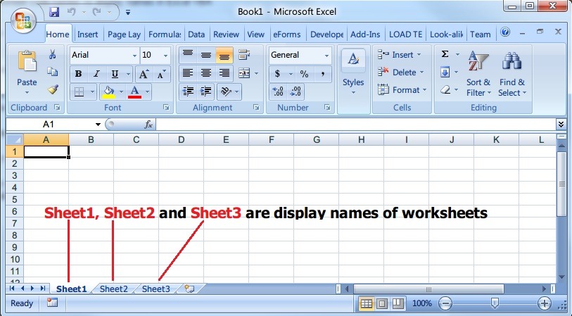 Difference Between Worksheet Display Names And Code Names In Excel