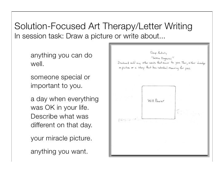 Solution Focused Brief Therapy Worksheets