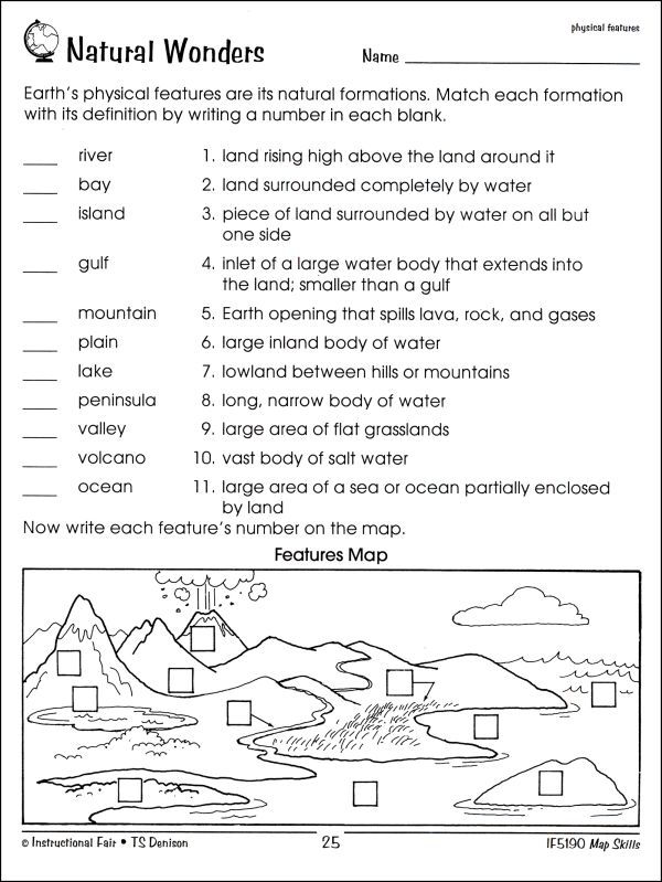 Map Skills Worksheet
