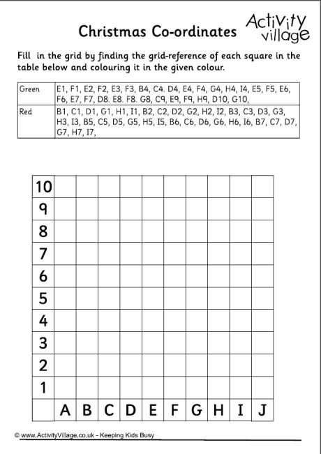Free Printable Coordinate Graphing Pictures Worksheets Christmas