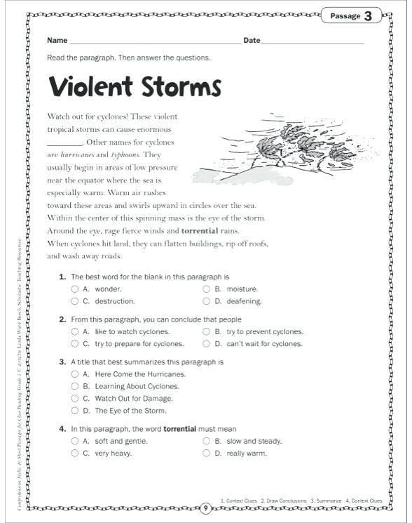 Reading Comprehension Worksheets Grade 3 Reading Comprehension Worksheets Grade 3