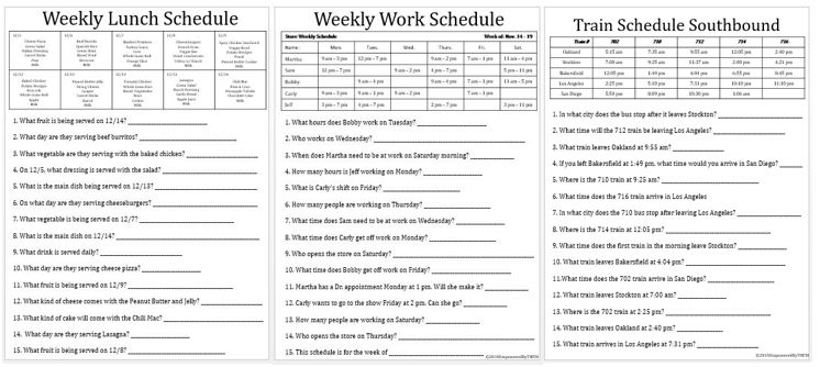 Empowered By Them  Reading Graphs, Charts, And Schedules