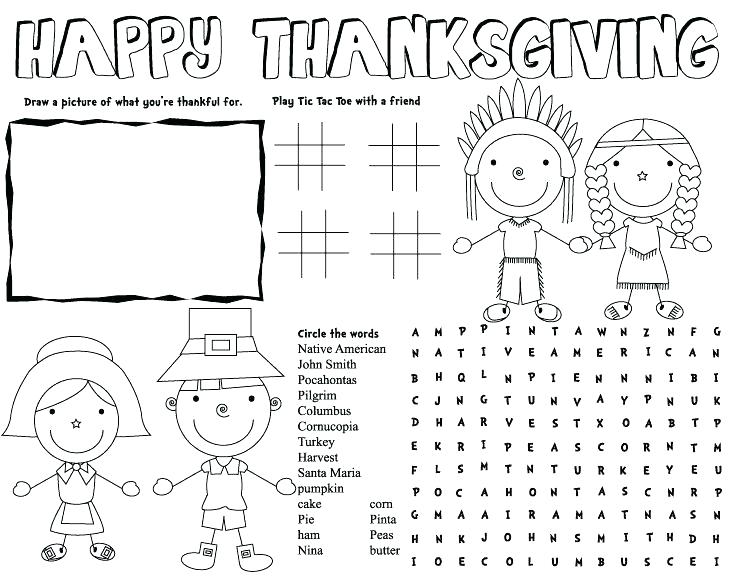 I Am Thankful For Worksheets Kindergarten Happy Thanksgiving