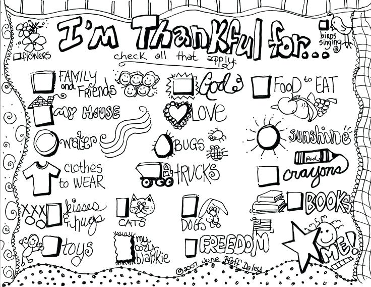 I Am Thankful For Worksheets Kindergarten I Am Thankful For
