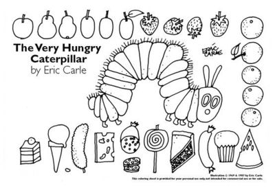 The Very Hungry Caterpillar Worksheet   School Planning