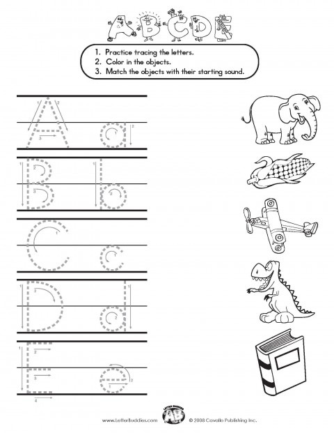 Letter Format Buddies Matching Worksheet Alphabet Formation