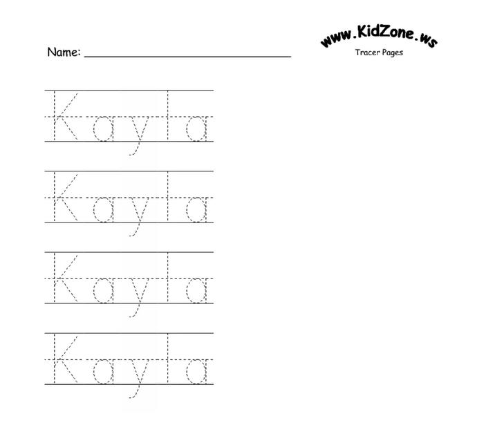 Name Tracing Templates Photo Album Website With Name Tracing