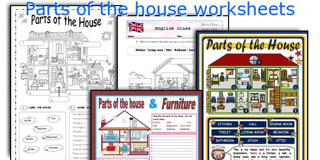 Parts Of The House And Furniture Worksheets