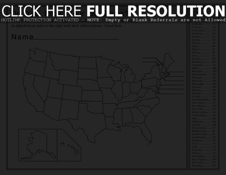 Blank Us Map With State Names Valid Blank Us Maps Worksheet For Th