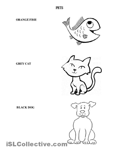 23 Free Download Pet Animals Worksheets For Kindergarten