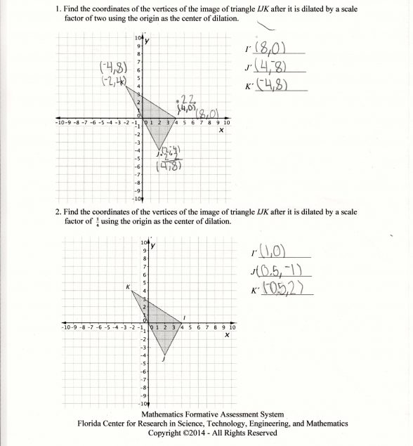 Kuta Dilations Worksheet Pdf