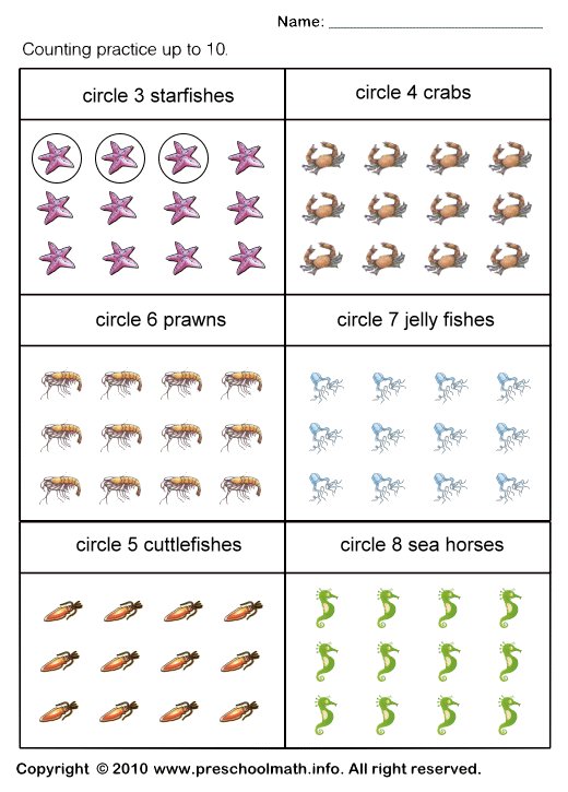 Preschool Fish Math Worksheets 494558 Myscres  40206520527 â Fish
