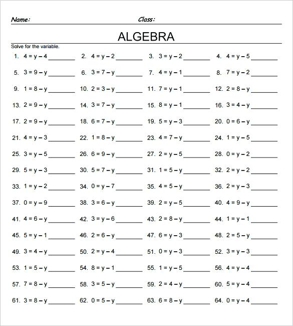 Printable Math Worksheets For 7th Grade Free Printable Math