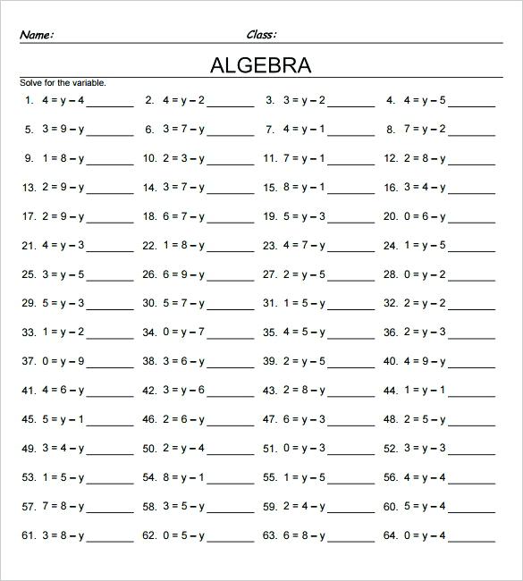 Printable Math Worksheets For 7th Grade Free Printable Math