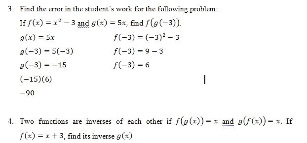 Composition Of Functions Of Worksheet (pdf) And Answer Key  25