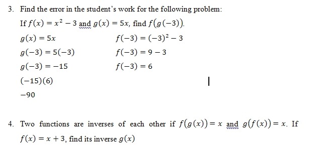 Composition Of Functions Of Worksheet (pdf) And Answer Key  25