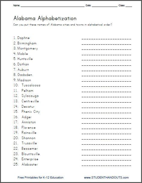 Language Arts Worksheets Middle School