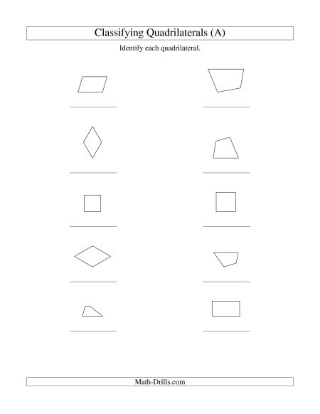 Geometry Worksheets