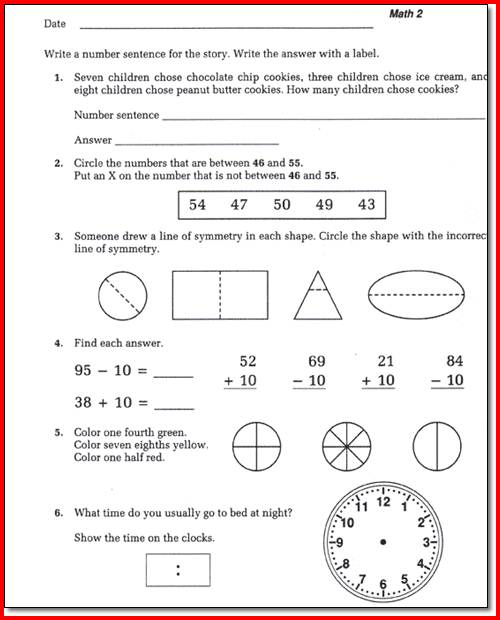 Saxon Math Worksheets 1st Grade Saxon Math Worksheets For 1st