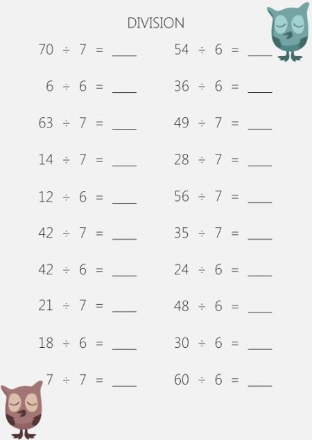 Top 377 Rare Printable Division Worksheets 37rd Grade