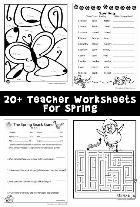 Spring Worksheets