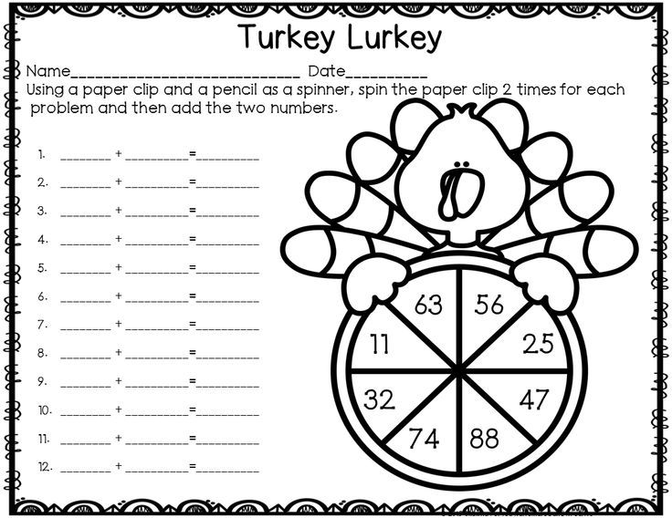 Thanksgiving Multiplication Worksheets 4th Grade Download Them And