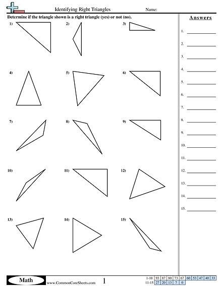 Triangles And Quadrilaterals Worksheets