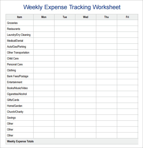 Weekly Budget Worksheet Cool Simple Weekly Budget Template